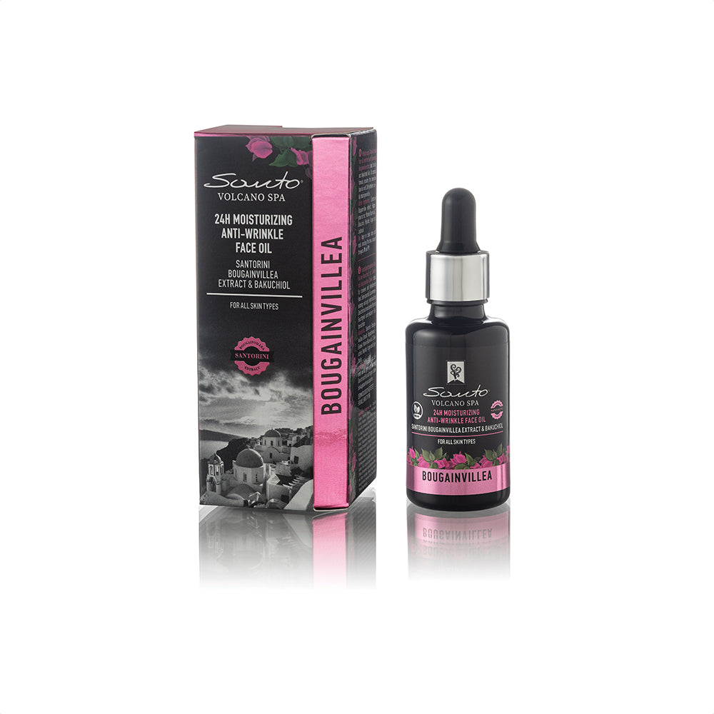 Santo Volcano Spa - Bourgainvillea - 24hr Moisturising & Anti-Wrinkle Face Oil