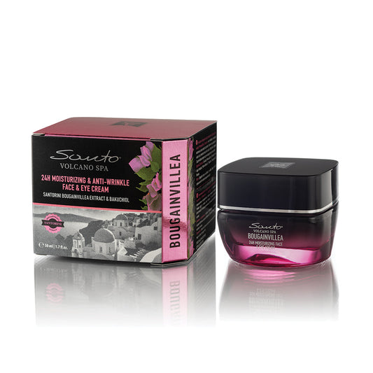 Santo Volcano Spa - Bourgainvillea - 24hr Moisturising & Anti-Wrinkle Face & Eye Cream