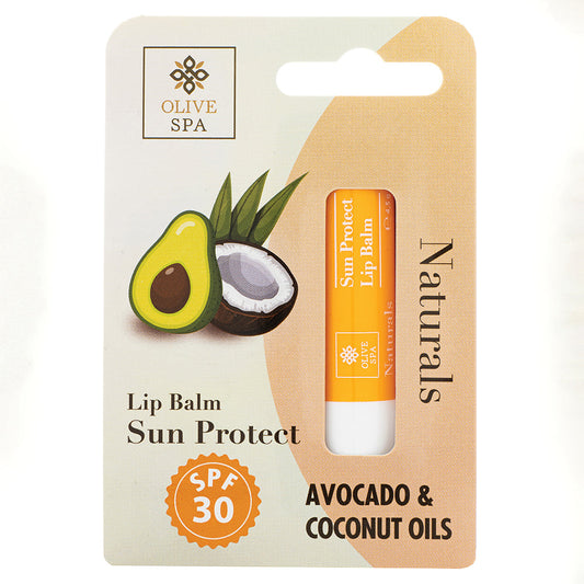 Olive Spa - Naturals Sun Protect SPF30 Lip Balm With Coconut Oil & Avocado