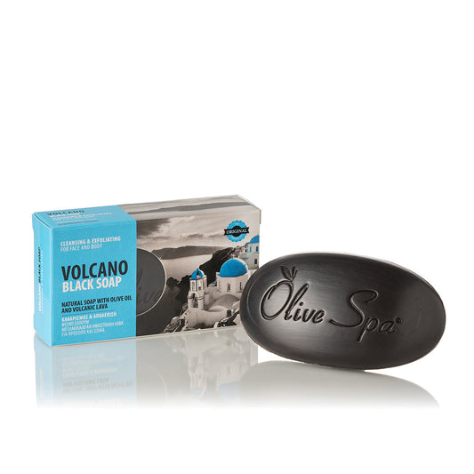 Santo Volcano Spa - Black Soap with Olive Oil & Volcanic Lava